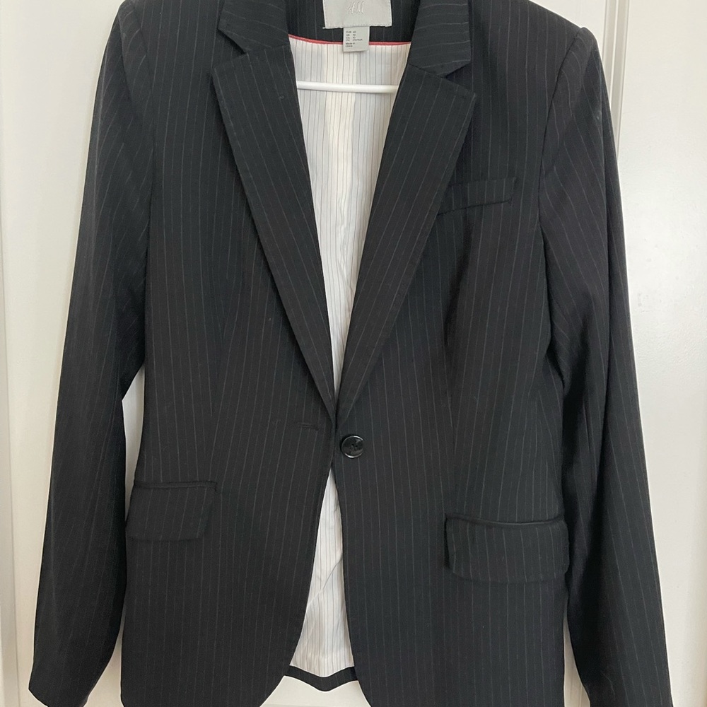 H&M striped blazer. Fit a little small
